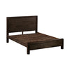 Queen size Bed Frame in Solid Acacia Wood with Medium High Headboard in Chocolate Colour