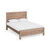 Bed Frame King Size in Solid Wood Veneered Acacia Bedroom Timber Slat in Oak