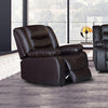 Single Seater Recliner Sofa Chair In Faux Leather Lounge Couch Armchair in Brown
