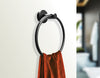 Classic Towel Bar Rail Ring Electroplated Matte Black Finish