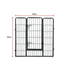 8 Panel Heavy Duty Pet Dog Playpen Puppy Exercise Fence Enclosure Cage