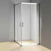 800 x 1200mm Sliding Door Nano Safety Glass Shower Screen By Della Francesca