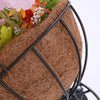 4X Large Garden Hanging Basket With Coir Liner & Chain Flower Plant Pots Baskets