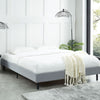 Modern Minimalist Stone Grey Bed Base Frame King