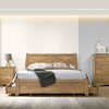 Mica Natural Wooden Bed Frame with Storage Drawers King
