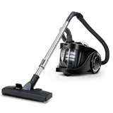 Devanti 2200W Bagless Cyclonic Vacuum Cleaner for Home, Office, and Car - Black - Front View