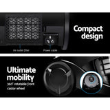 Devanti 2200W Bagless Cyclonic Vacuum Cleaner for Home, Office, and Car - Black - Rear View
