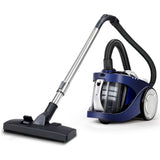 Devanti 2200W Bagless Cyclonic Vacuum Cleaner for Home, Office, and Car - Sleek Blue Design - Front View