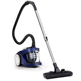 Devanti 2200W Bagless Cyclonic Vacuum Cleaner for Home, Office, and Car - Sleek Blue Design - Top-Down View