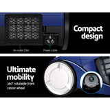Devanti 2200W Bagless Cyclonic Vacuum Cleaner for Home, Office, and Car - Sleek Blue Design - Rear View