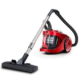 Devanti 2200W Cyclonic Bagless Vacuum Cleaner with HEPA Filter for Home and Office - Red - Side View