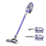 Devanti Cordless 150W Handstick Vacuum Cleaner - Bagless, Lightweight & Versatile in Purple - Side View