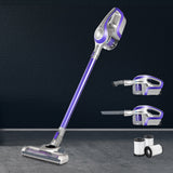 Devanti Cordless Handstick Vacuum Cleaner with HEPA Filter - Lightweight Purple 150W