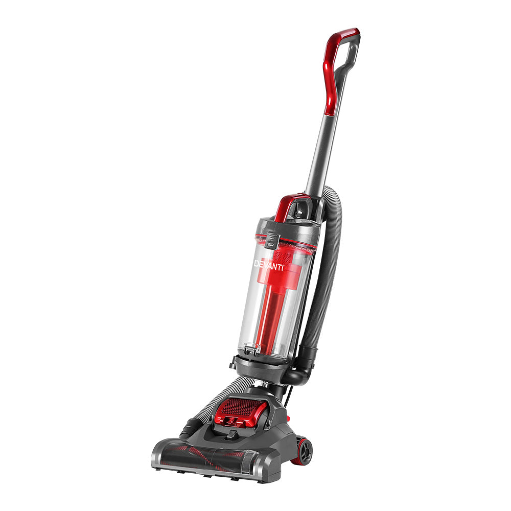Devanti 1000W Bagless Upright Vacuum Cleaner with Cyclone Filtration and 3L Dust Bin