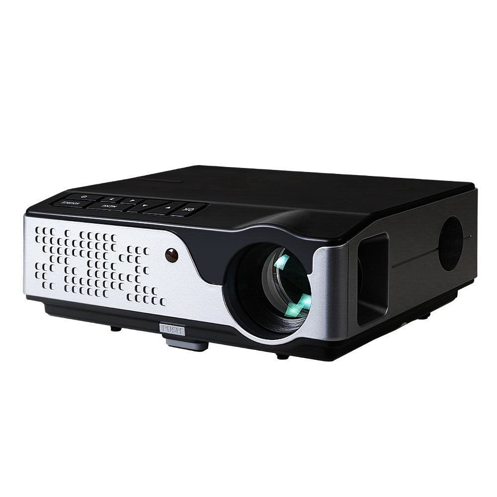 Devanti Portable HD 1080P Video Projector with Wi-Fi, 4000 Lumens Home Theater System in Black