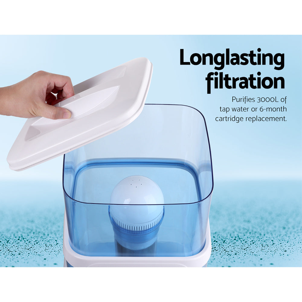 Devanti Ceramic Carbon Mineral Water Purifier Filter Cartridge Set - 2 Pack