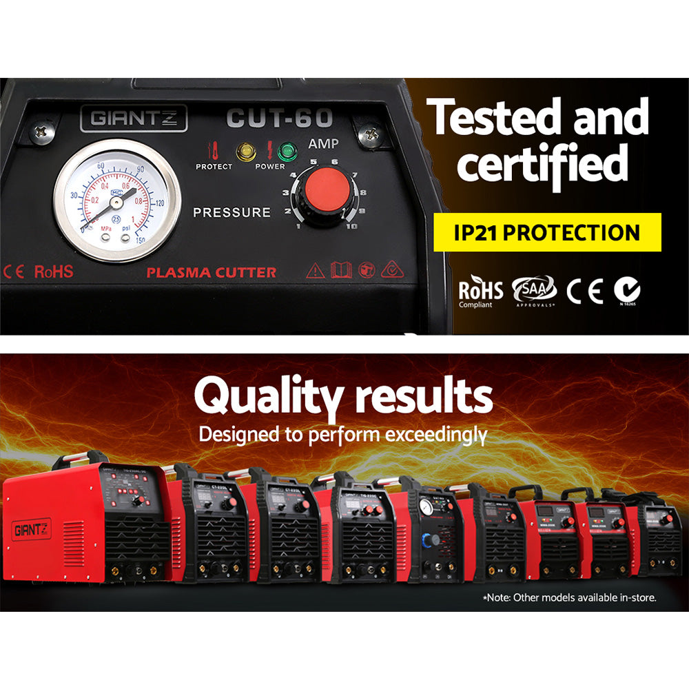 Giantz 60A Portable IGBT Plasma Cutter and Inverter Welder - Professional Welding Machine