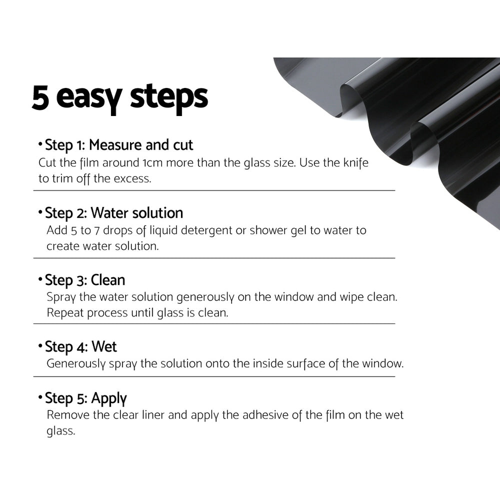 Premium 30M VLT35% Window Tinting Kit for Cars and Homes