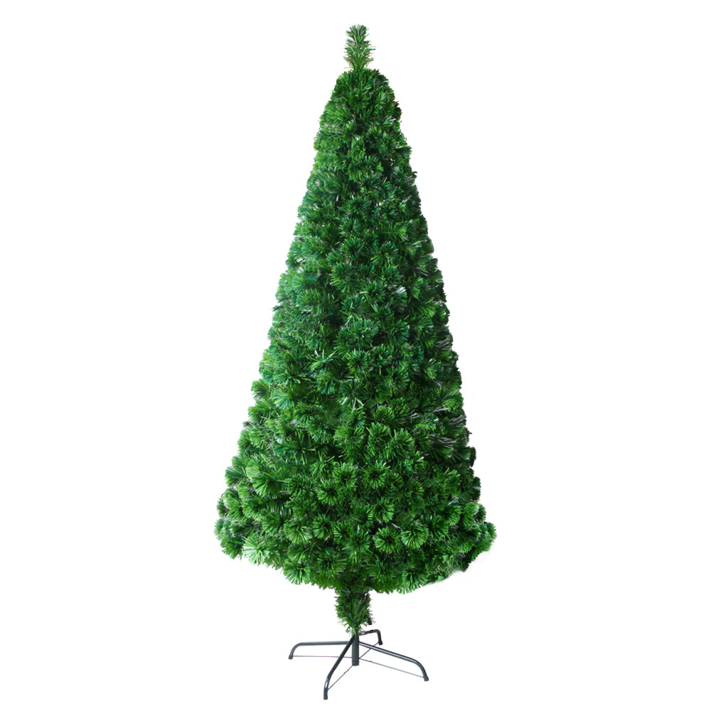 Jingle Jollys 1.8M 6FT Multi-Colored LED Christmas Tree with Optic Fiber Lights