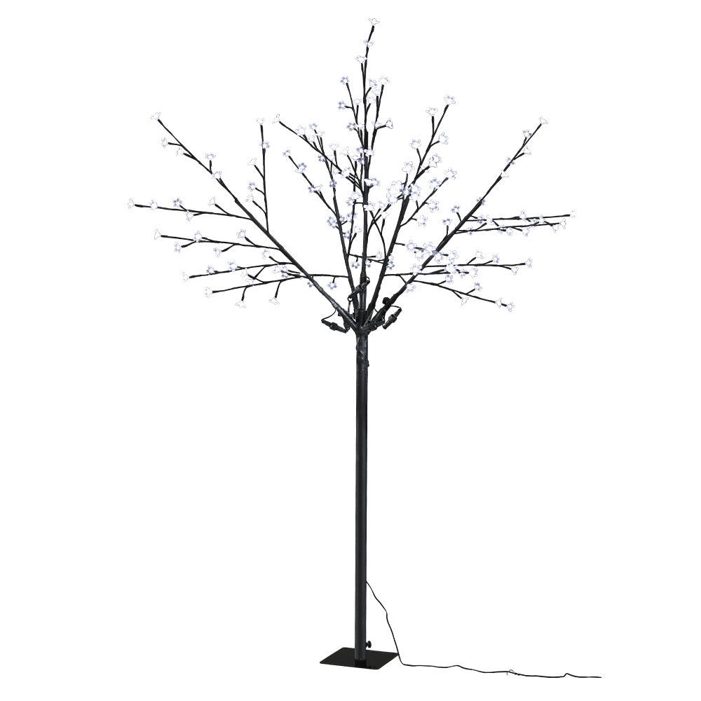 Winter Wonderland 1.8M LED Christmas Blossom Tree with Cold White Fiber Optics
