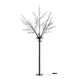 Winter Wonderland 1.8M LED Christmas Blossom Tree with Cold White Fiber Optics - Top-Down View