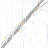 Magical Warm White LED Waterfall String Lights - 720 Bulbs for Christmas and Events - Side View