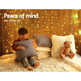 Festive Glow 600LED Warm White Christmas Curtain Lights 6X3M - Side View