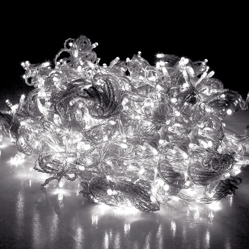 600 LED Jingle Jollys Christmas Curtain Lights - 6x3m Fairy String Light for Parties and Weddings
