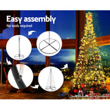Jingle Jollys Christmas Tree 3.6M 400 LED Xmas Trees With Lights Warm White - Rear View