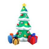 Jingle Jollys 3M Christmas Inflatable Tree with Colorful LED Lights and Laser Projection for Outdoor Holiday Decor - Side View