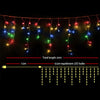 Jingle Jollys 500 LED Christmas Icicle Lights 20M Outdoor Fairy String Party Wedding Multicolour