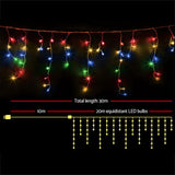 20M Christmas Lights Icicle Light 800 LED Multi-coloured Jingle Jollys