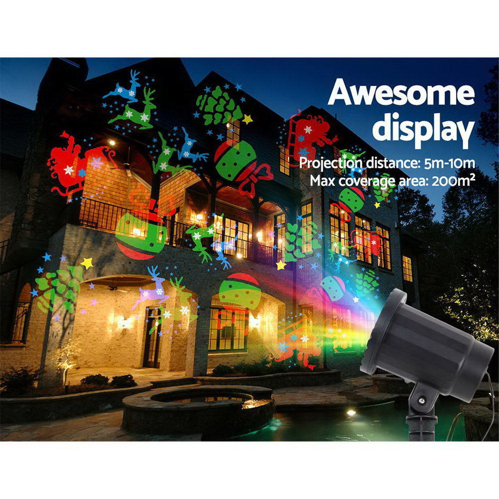 Christmas Cheer LED Laser Projector Light for Festive Celebrations