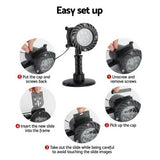Christmas Cheer LED Laser Projector Light for Festive Celebrations - Rear View