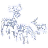 3 PCS Christmas Lights Reindeers 250 LED Decorations Jingle Jollys
