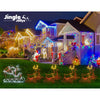 Jingle Jollys Christmas Motif Lights LED Rope Reindeer Waterproof Colourful Xmas