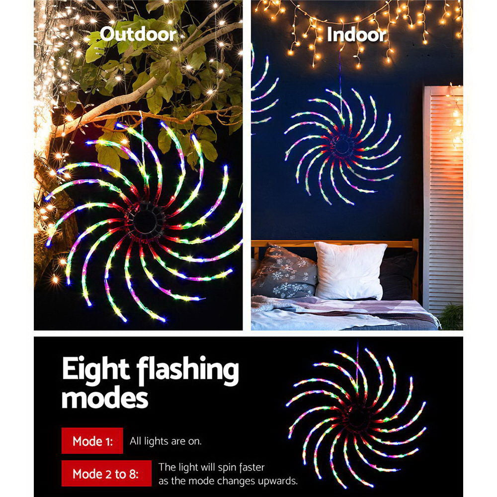 Vibrant Christmas LED Rotating Light by Jingle Jollys – Waterproof with Customizable Speed