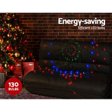 Multicolour LED Star Shaped Christmas Lights - Waterproof, Energy-Saving Outdoor Holiday Decoration - 45-Degree Angle