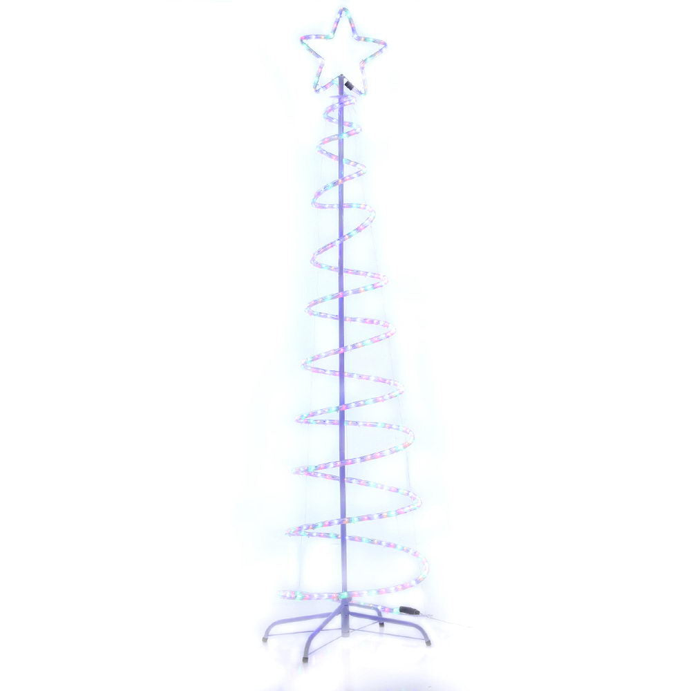 Colorful Waterproof LED Christmas Tree Motif Light - 1.88M Jingle Jollys Design