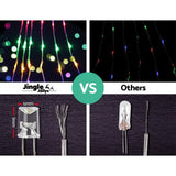 Enchanting 3M LED Waterfall Fairy Lights with 480 Bright Bulbs for Festive Celebrations - Rear View