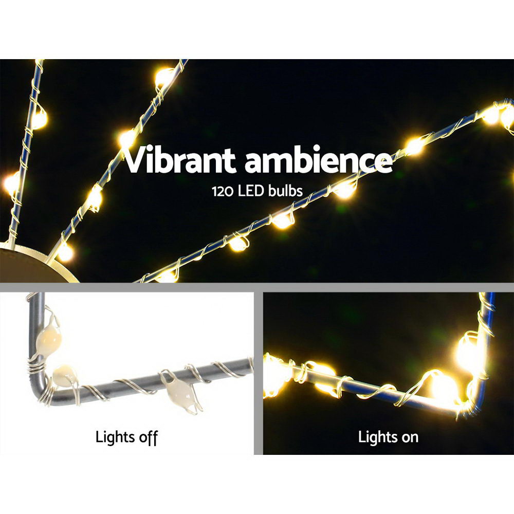 Christmas Wonderland LED Spinner Windmill Lights - Waterproof Outdoor Decoration