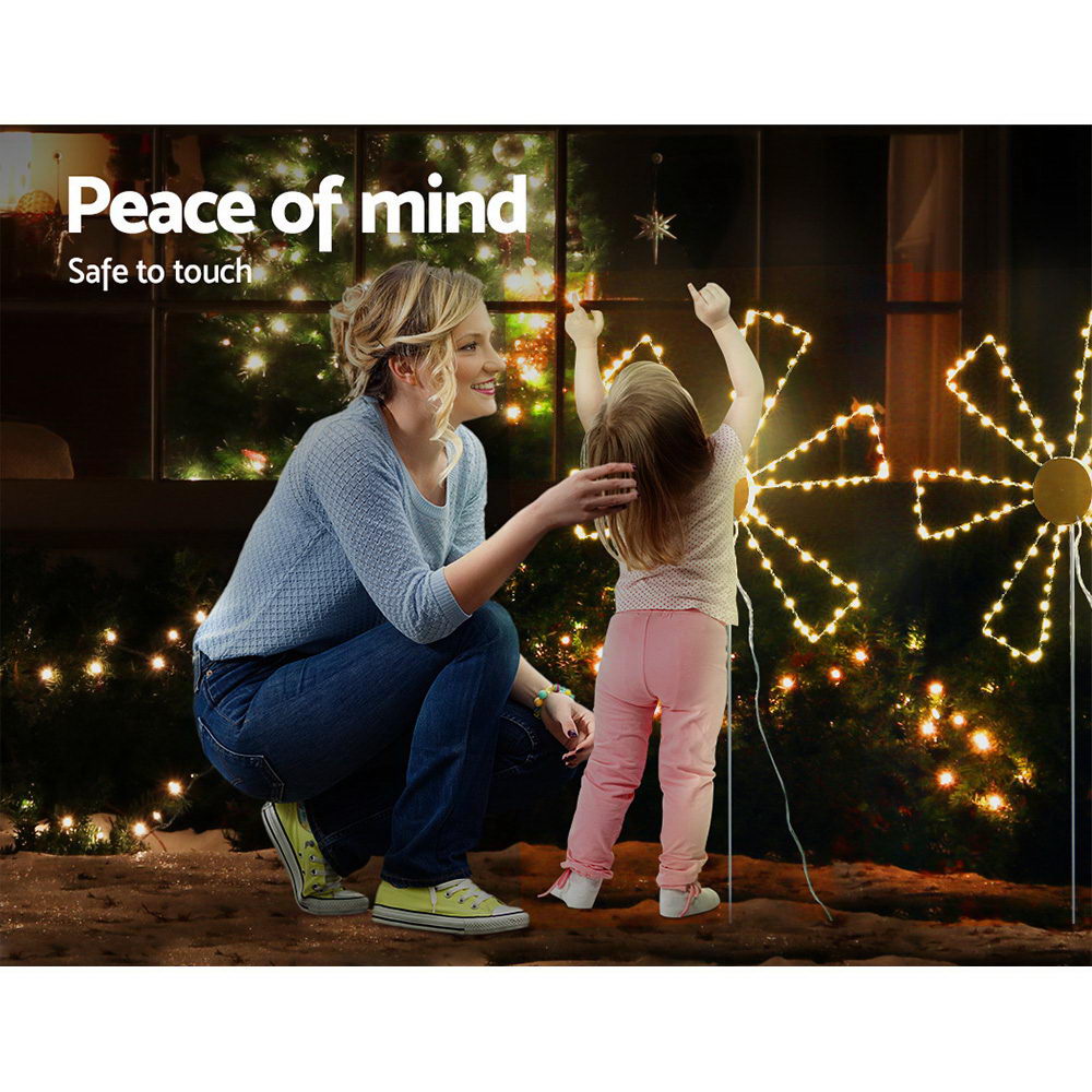 Christmas Wonderland LED Spinner Windmill Lights - Waterproof Outdoor Decoration