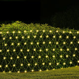 1000 LED Christmas Lights 4mx6m Net String Light Warm White Jingle Jollys - Close-Up Angle