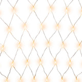 1000 LED Christmas Lights 4mx6m Net String Light Warm White Jingle Jollys - Low Angle