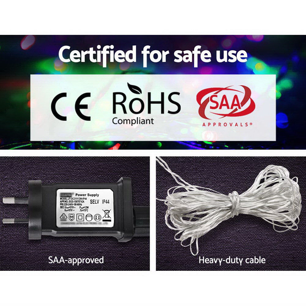 Festive Glow 100M 500LED Multi-Color Christmas String Lights