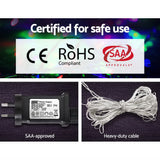 Festive Glow 100M 500LED Multi-Color Christmas String Lights - Top-Down View