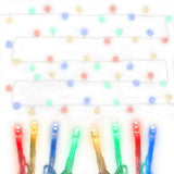 Festive Glow 100M 500LED Multi-Color Christmas String Lights - Close-Up Angle