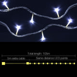 100M Christmas Lights String Fairy Light 500 LED Cool White Jingle Jollys - Front View