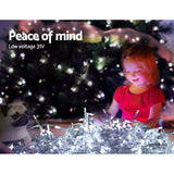 100M Christmas Lights String Fairy Light 500 LED Cool White Jingle Jollys - 45-Degree Angle