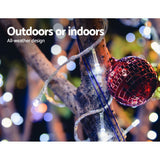 100M Christmas Lights String Fairy Light 500 LED Cool White Jingle Jollys - Rear View